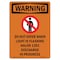 Signmission Safety Sign, OSHA WARNING, 7" Height, Do Not Enter When Light, Portrait OS-WS-D-57-V-13086 - alternate 1